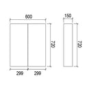 Shaving Cabinet White SA600