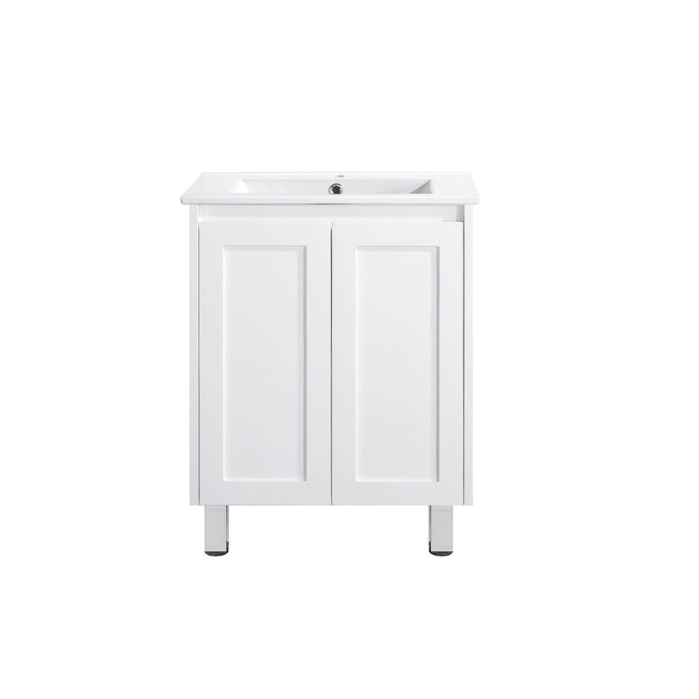 Hampton Style Freestanding White Bathroom Vanity SH600 - Bathroom Hub