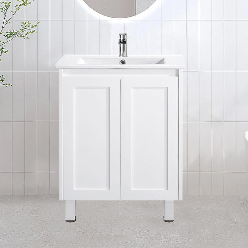 Hampton Style Freestanding White Bathroom Vanity SH600