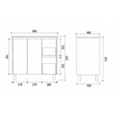 Hampton Style Freestanding White Bathroom Vanity SH900R
