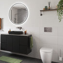 Stainless Steel Round Flush Buttons for Geberit Sigma, Gun Metal