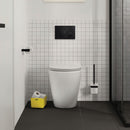 Stainless Steel Round Flush Buttons for Geberit Sigma, Matt Black