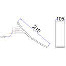 Yale Square Waterfall Bath Spout - SP24W