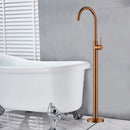 Otus Slimline Freestanding Bath Mixer Brush Copper SSBF2070-BC