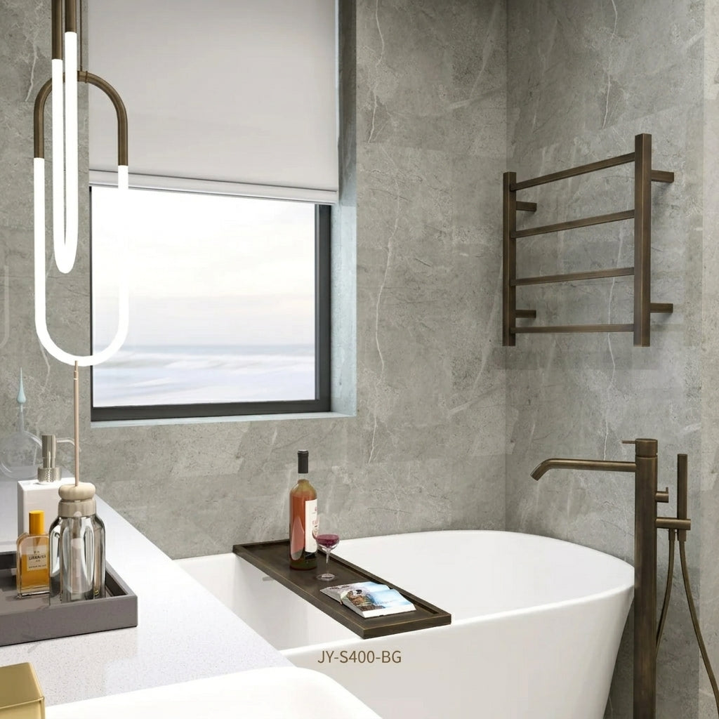 Spirit 4 Bar Heated Towel Rail JY-S400-AB- Bathroom Hub