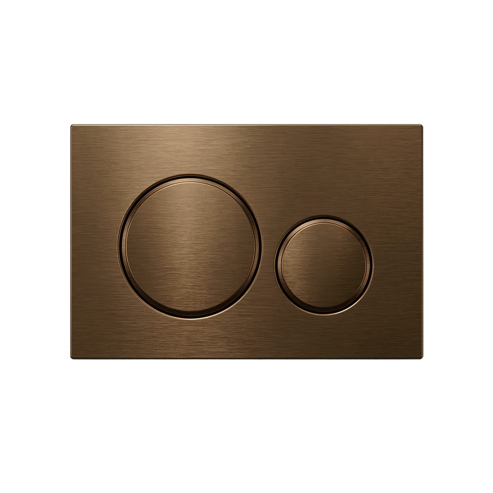 Stainless Steel Round Flush Buttons for Geberit SIG40-AB, Antique Brass-bathroom hub onine