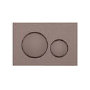 Stainless Steel Round Flush Buttons for Geberit Sigma, Brush Bronze