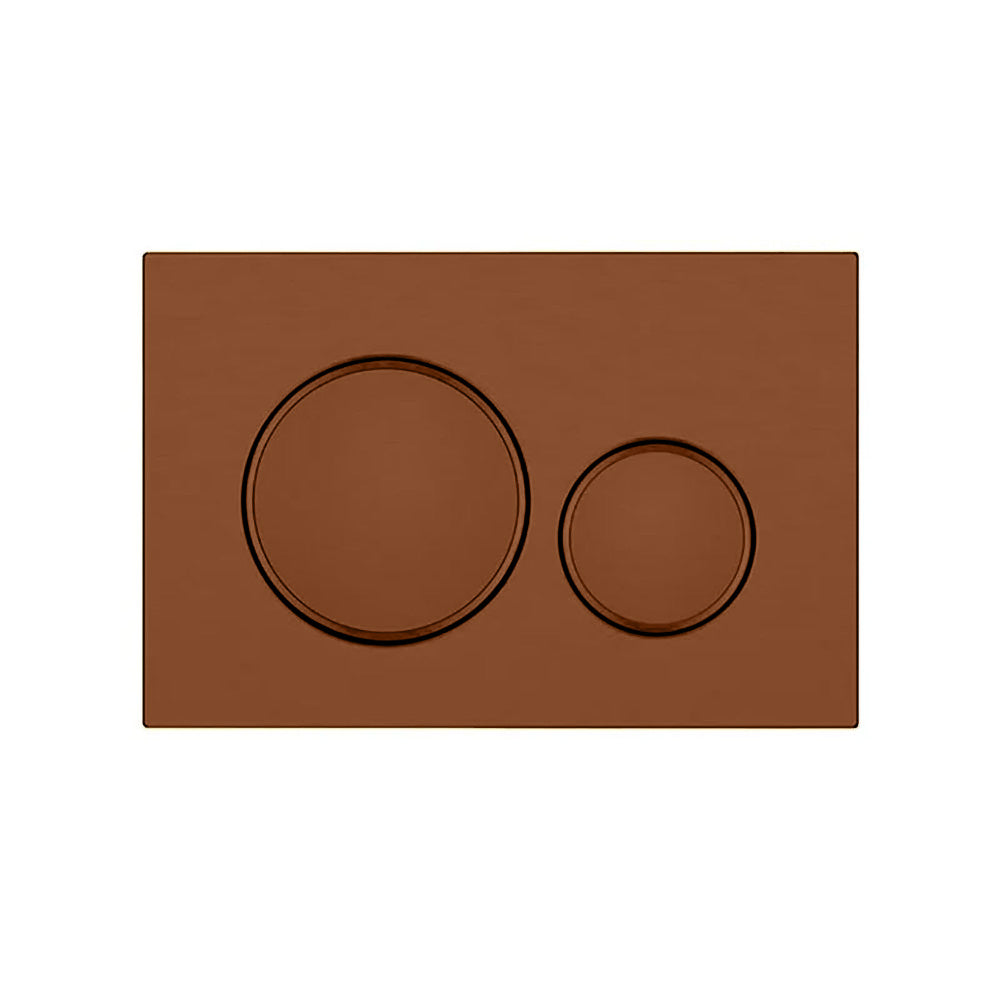 Stainless Steel Round Flush Buttons for Geberit Sigma, Brush Copper - Bathroom Hub