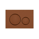 Stainless Steel Round Flush Buttons for Geberit Sigma, Brush Copper