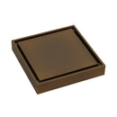Square Tile 2-in-1 Floor Waste, 88mm Outlet, TIW85DAB-AB Antique Brass- bathroom hub online