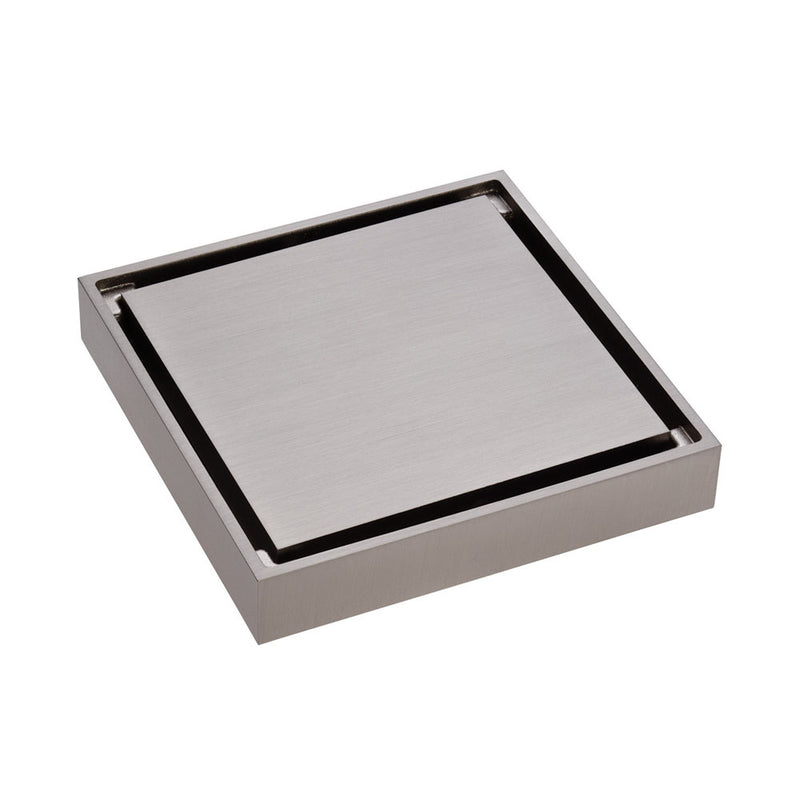 Square Tile 2-in-1 Floor Waste, 88mm Outlet, Brushed Nickel