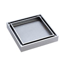 Square Tile 2-in-1 Floor Waste, 88mm Outlet, Chrome