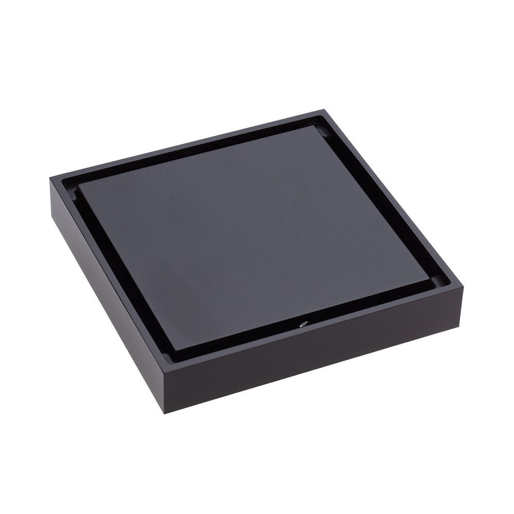 Square Tile 2-in-1 Floor Waste, 88mm Outlet, Matte Black - Bathroom Hub