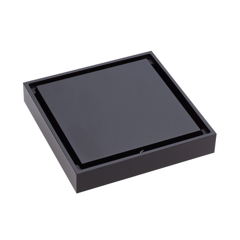 Square Tile 2-in-1 Floor Waste, 88mm Outlet, Matte Black