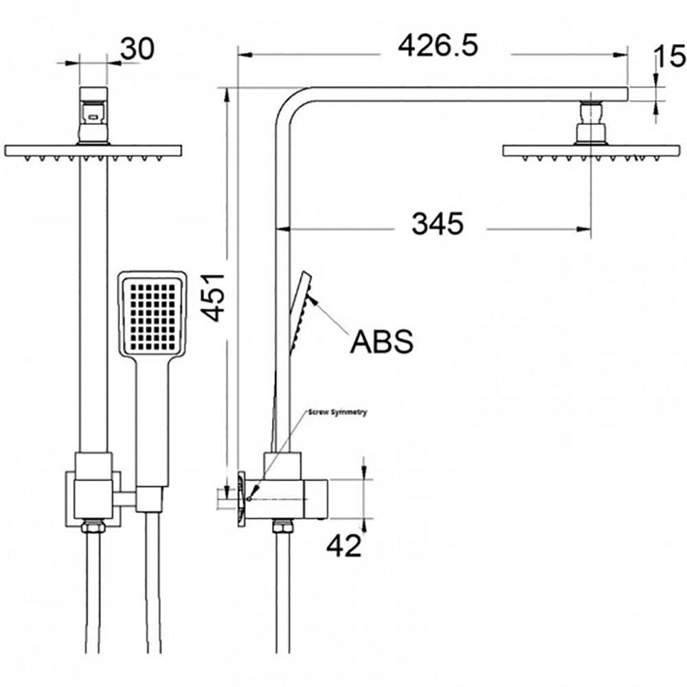 Mini Multi-Function Shower Set TSR06 - Bathroom Hub