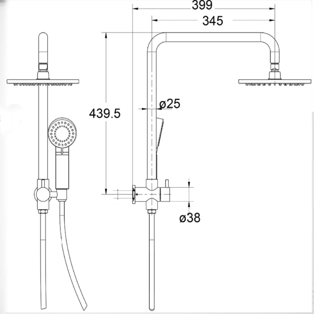 Mini Multi-Function Shower Set TSR05