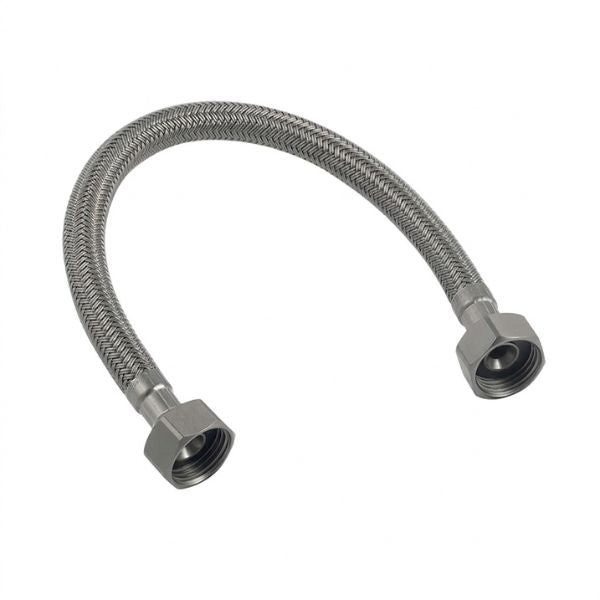 Vision Polymer Braided Flexible Bidet Hose 300mm Gunmetal - VBBH-300-GM-bathroomhub-online