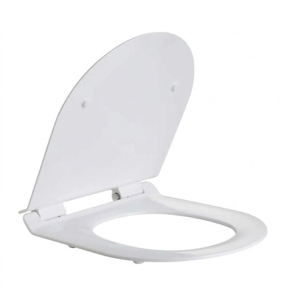 Vision UF Universal Slim D Shape Toilet Seat -UDTS4-WH