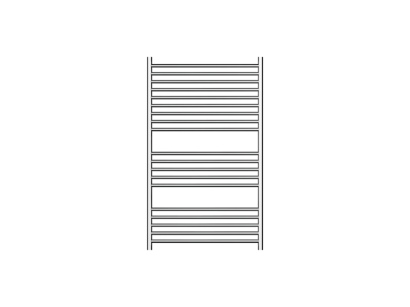 Allegra 19 Bar Wide Heated Towel Rail JY-3319WIDE-CH