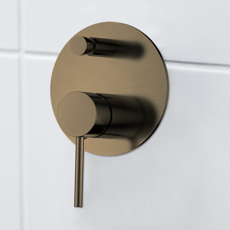 Antique Brass Wall Mixer with Diverter WS511NS