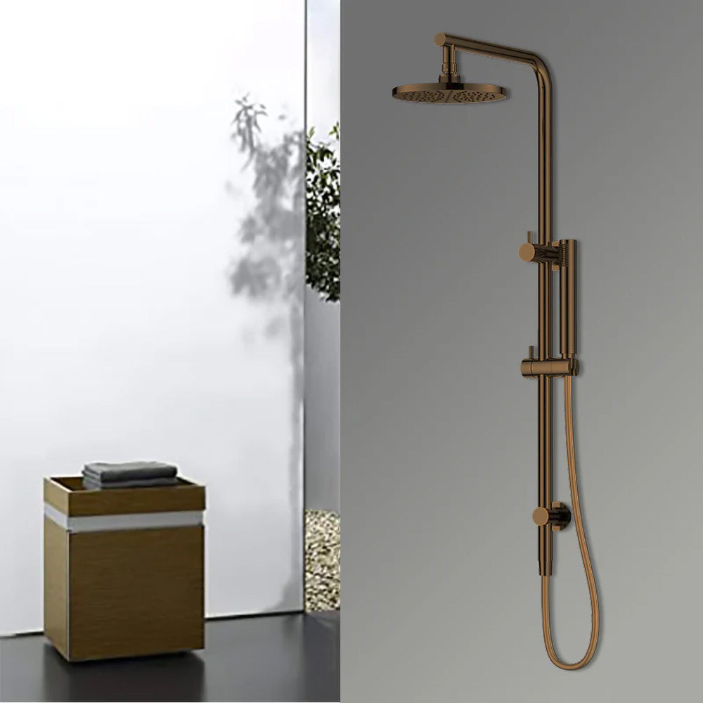 Antique Brass Dual Shower with Diverter WS531F-bathroom-hub-online