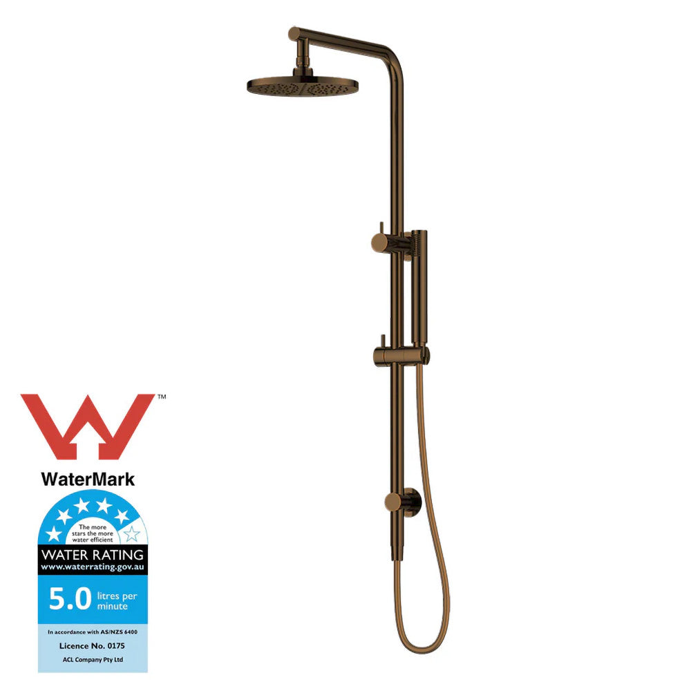 Antique Brass Dual Shower with Diverter WS531F-bathroom-hub-online