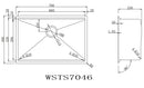 Stainless steel workstation kitchen sink single bowl 70cm - WSTS7046