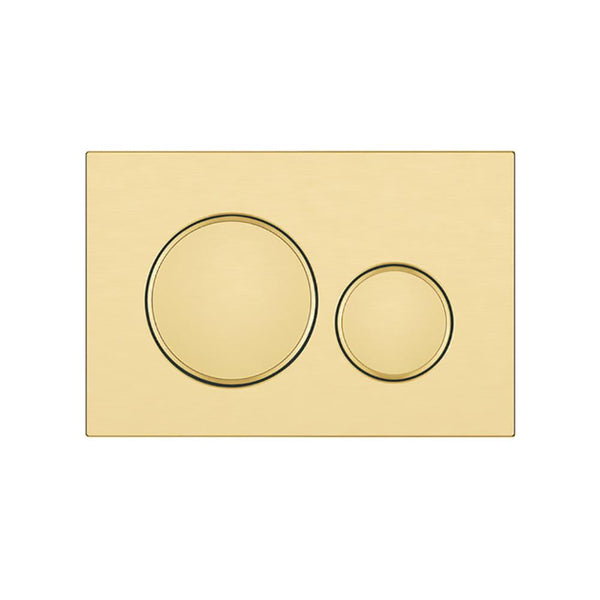 Stainless Steel Round Flush Buttons for Geberit Sigma, Brushed Gold