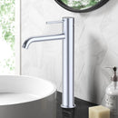 Otus Slimline Stainless Steel Curved Spout High rise Basin Mixer - PLC2002SS-BN