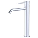 Otus Slimline Stainless Steel Curved Spout High rise Basin Mixer - PLC2002SS-BN