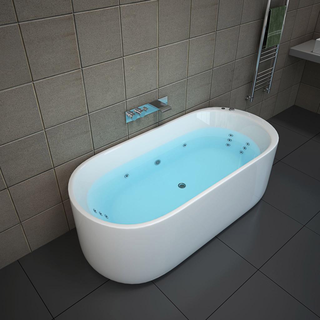1700mm Elise 17 Jets Freestanding Spa - Bathroom Hub