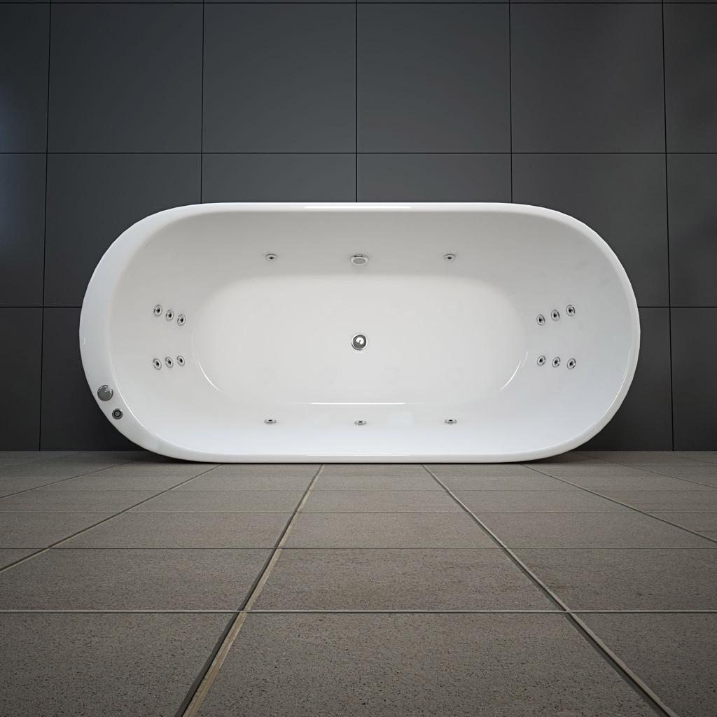 1700mm Elise 17 Jets Freestanding Spa - Bathroom Hub