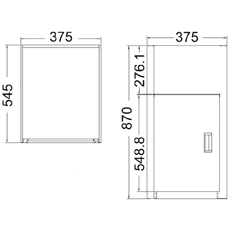 Laundry Tub with Cabinet 375 x 545 x 870mm YH231L