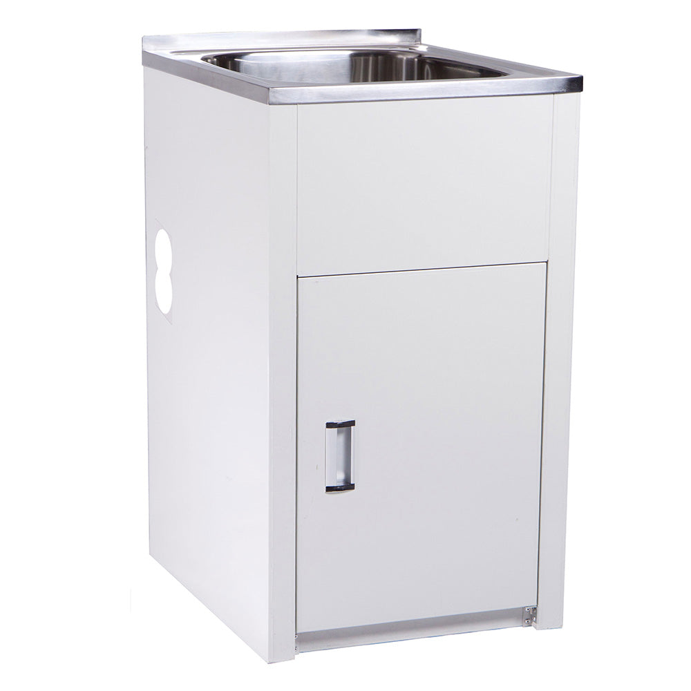 Laundry Tub with Cabinet 455 x 555 x 870mm YH235L-H - Bathroom Hub