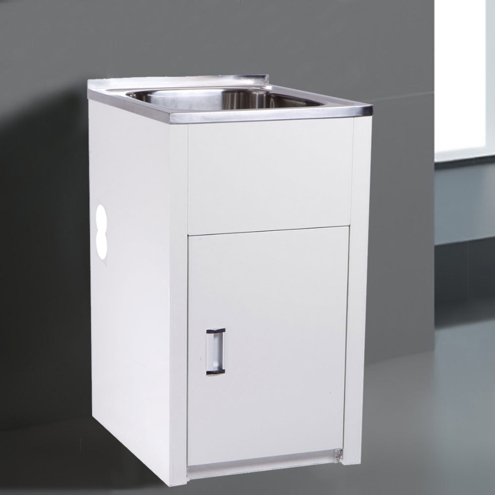 Laundry Tub with Cabinet 455 x 555 x 870mm YH235L-H - Bathroom Hub