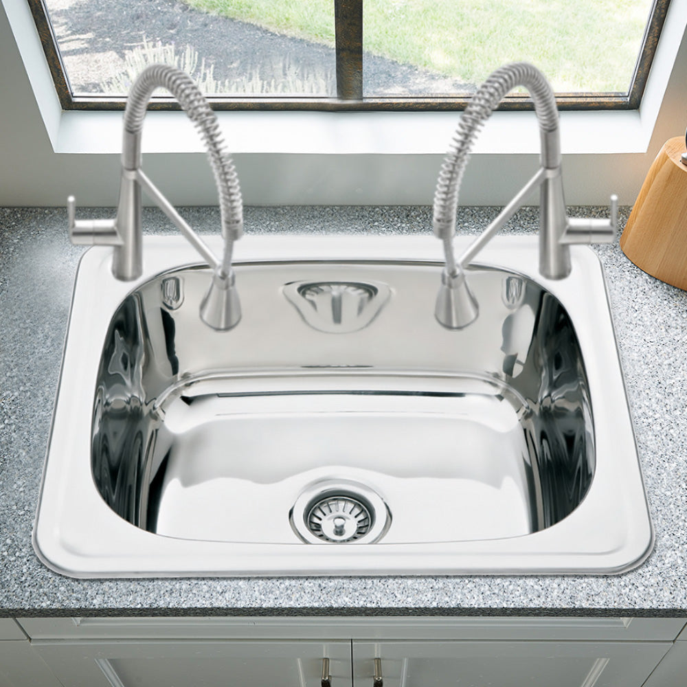 45L Laundry Sink 600 x 500mm YH236CN-2TH - Bathroom Hub