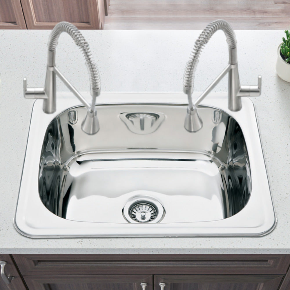 45L Laundry Sink 600 x 500mm YH236CN-2TH - Bathroom Hub