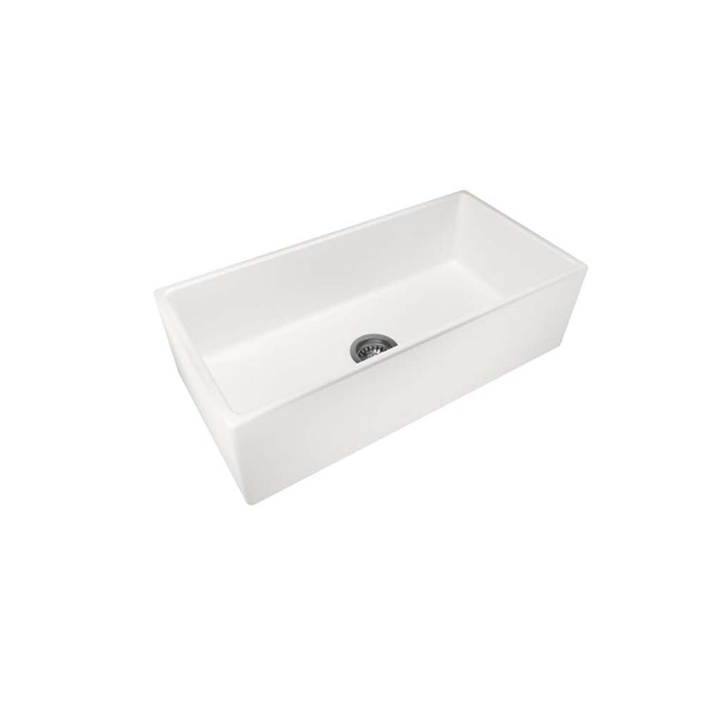 Small Bowl Fire Clay Farmhouse Sink - Bathroom Hub