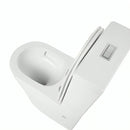 Rimless Tornado Quiet Flush Toilet Suite Gloss White