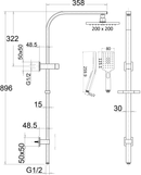 Eden Multifunction Shower Set Gunmetal PHC7121S-GM - Bathroom Hub