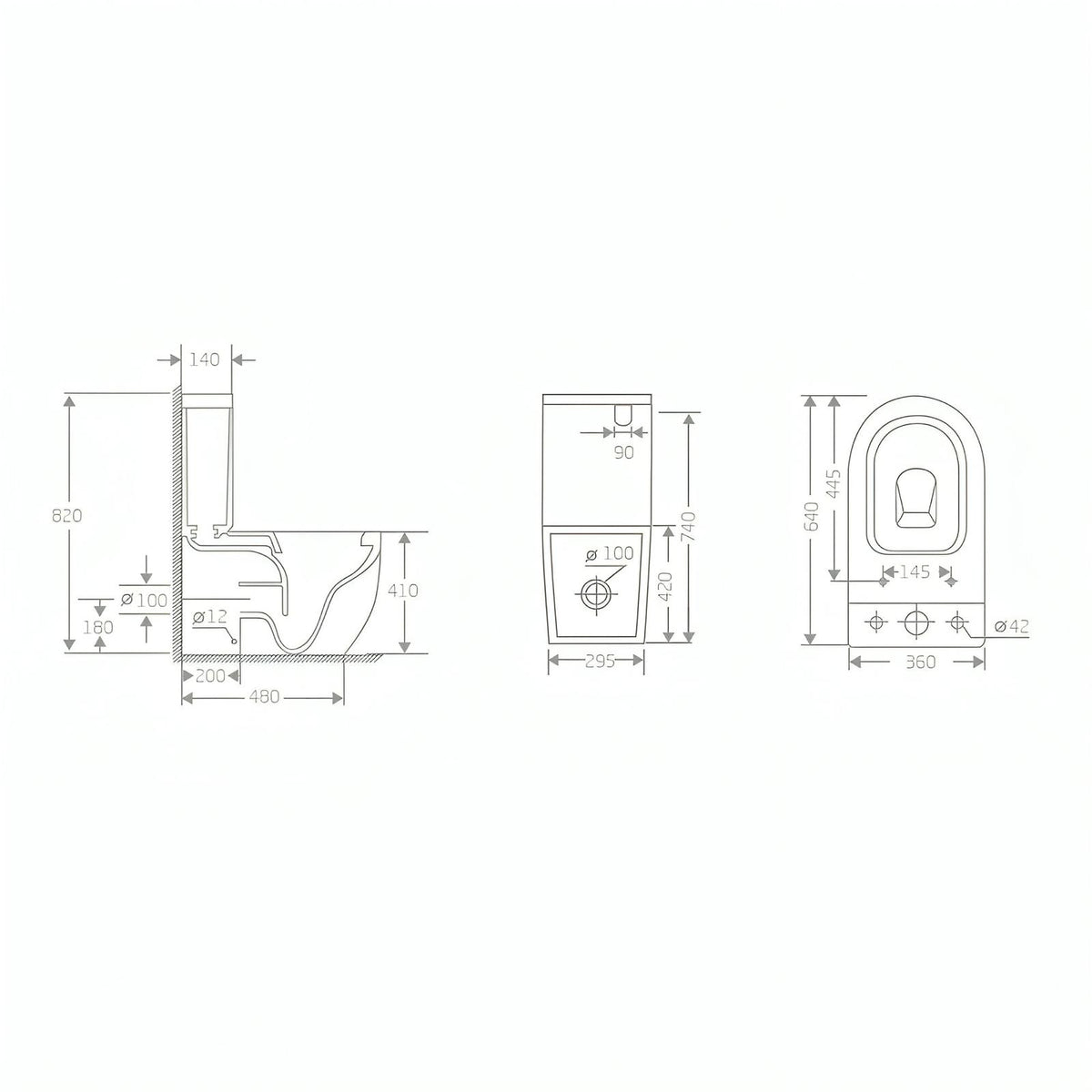 Rimless Tornado Quiet Flush Toilet Suite Gloss White - Bathroom Hub