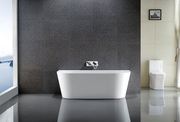 1500mm Miranda Back to Wall Freestanding Bath - Bathroom Hub