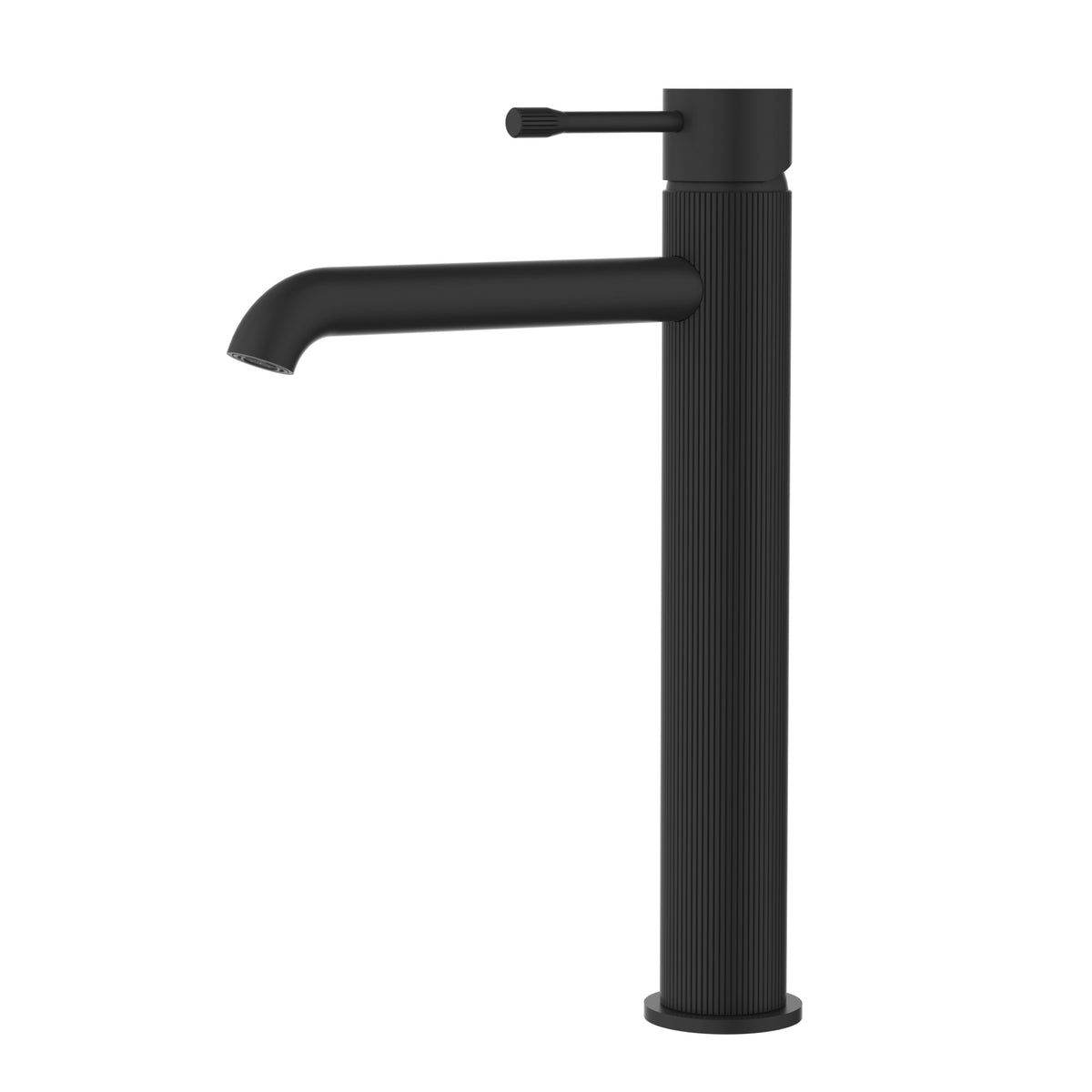 Linie High Rise Basin Mixer Matt Black HYB585-202MB - Bathroom Hub