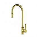 Clasico Pull Out Sink Mixer Brushed Gold HYB868-103-BG - Bathroom Hub