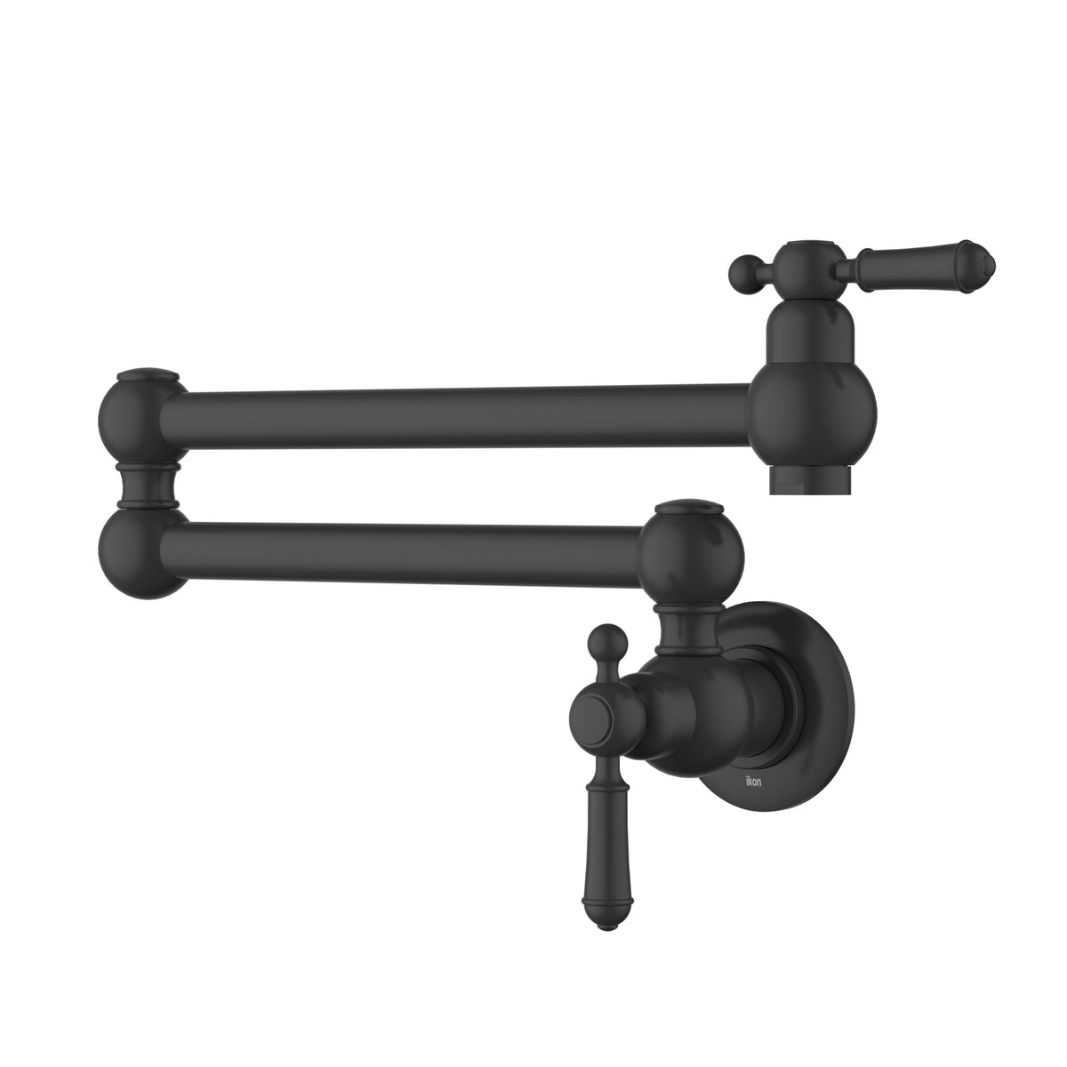 Clasico Kitchen Wall Pot Filler Lead Free - Matt Black HYB868-106LF-MB - Bathroom Hub