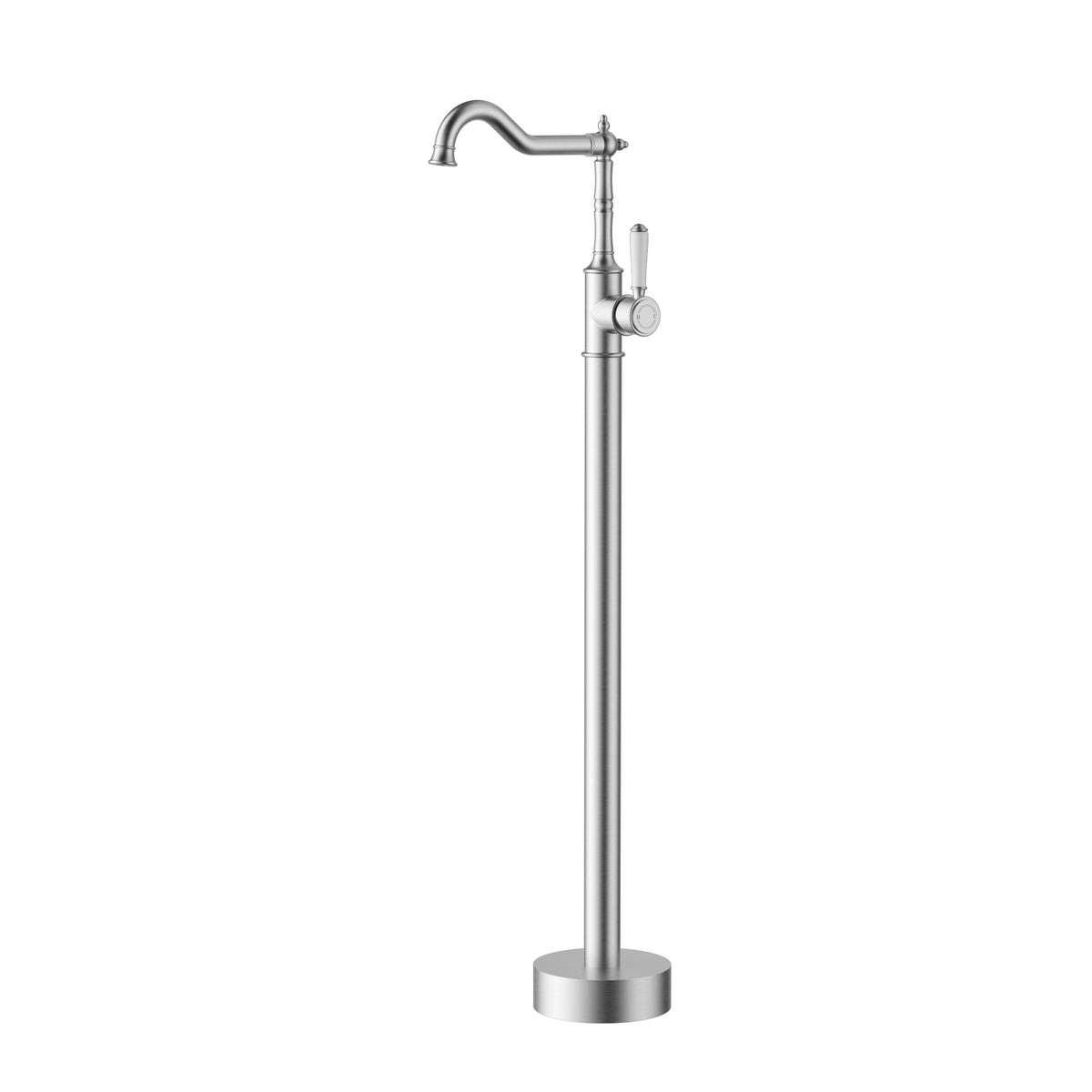 Clasico Free Standing Bath Mixer Ceramic Handle Brushed Nickel - HYB868-701A-BN