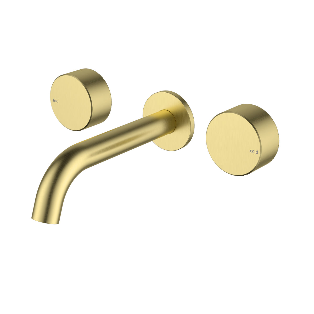 Hali Quarter Turn Wall Basin Set - Brushed Gold HYB88-9901BG - Bathroom Hub