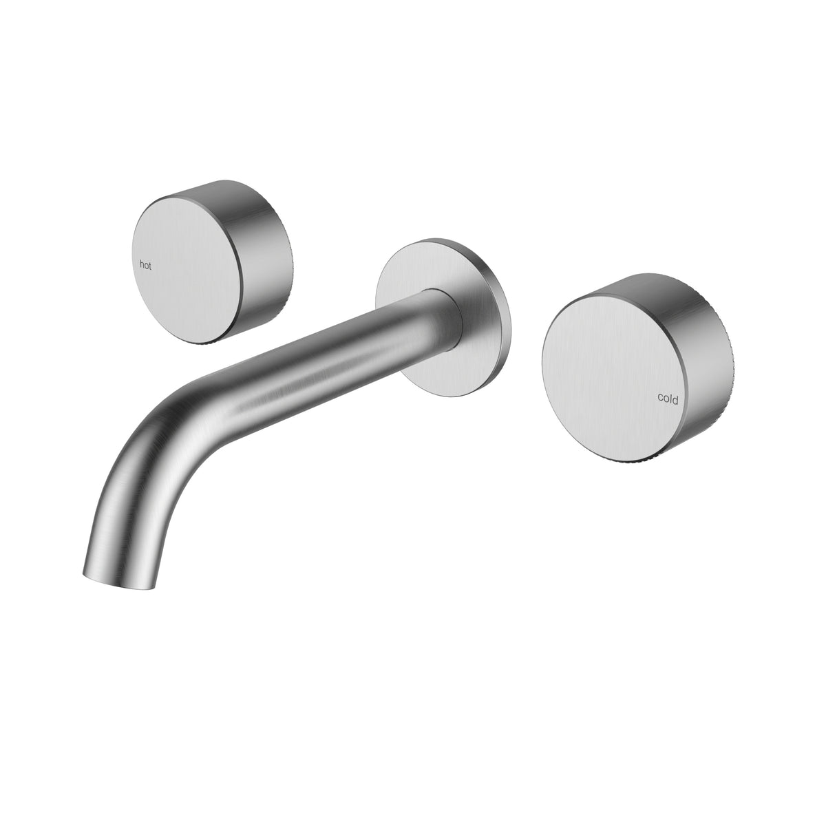 Hali Quarter Turn Wall Basin Set -  Brushed Nickel HYB88-9901BN - Bathroom Hub