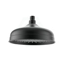 Clasico 220mm Round Brass Matt Black Shower Head -PRB083MB