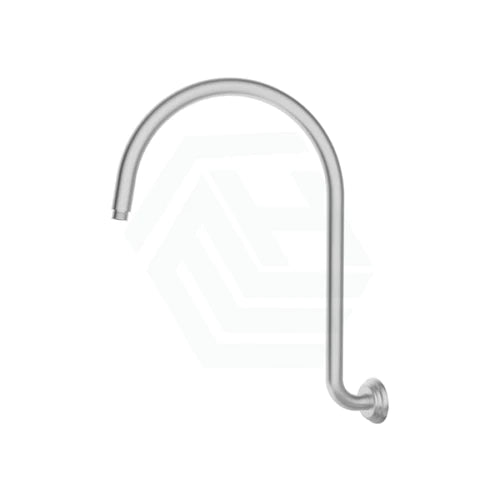 Clasico Round Brushed Nickel High-Rise Shower Arm Brass - PRY028BN - Bathroom Hub